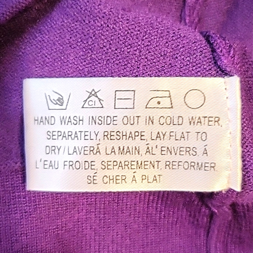 Deep Purple Sparkly Beaded Cardigan, M/L* - Picture 9 of 12